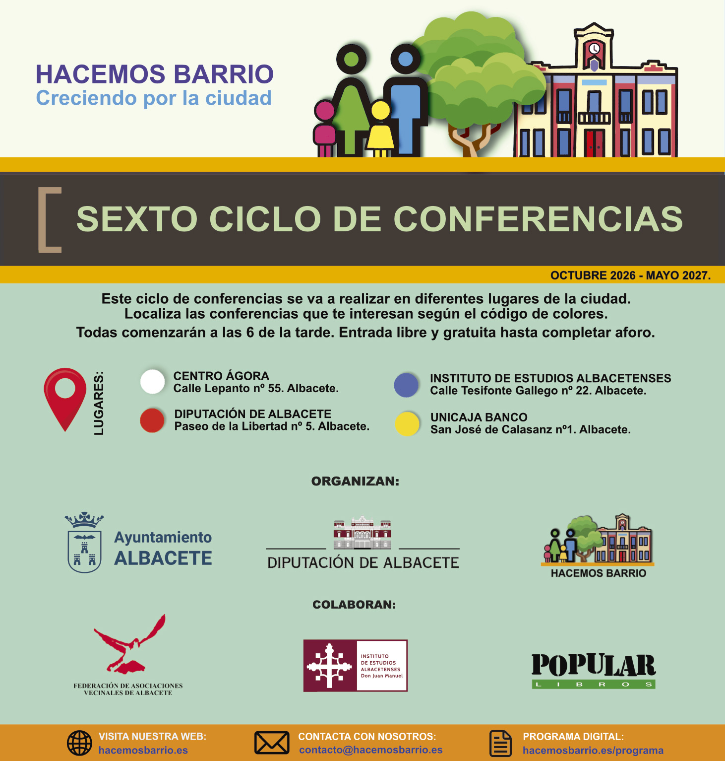 Hacemos Barrio. Sexto Ciclo de Conferencias